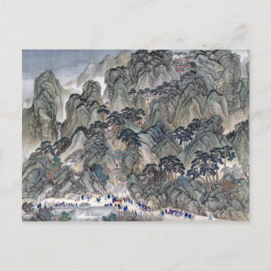 Wang Hui Ji'nan zum Monte Tai Postkarte