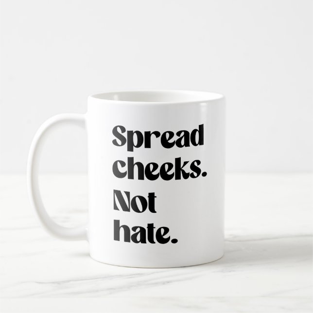 Wangen verbreiten nicht hassen kaffeetasse (Links)