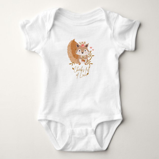 Wangen voller Liebe Baby Strampler (Vorderseite)