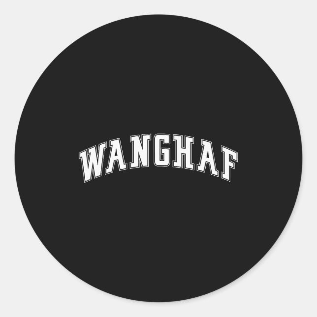 Wanghaf Meme Funny Graphic Design  Runder Aufkleber (Vorderseite)