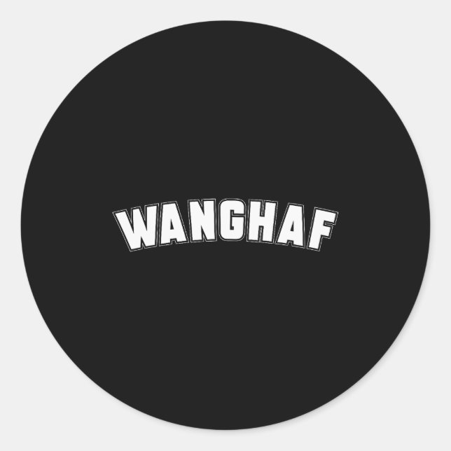 Wanghaf Meme Funny Sarcasm Quote Apparel  Runder Aufkleber (Vorderseite)