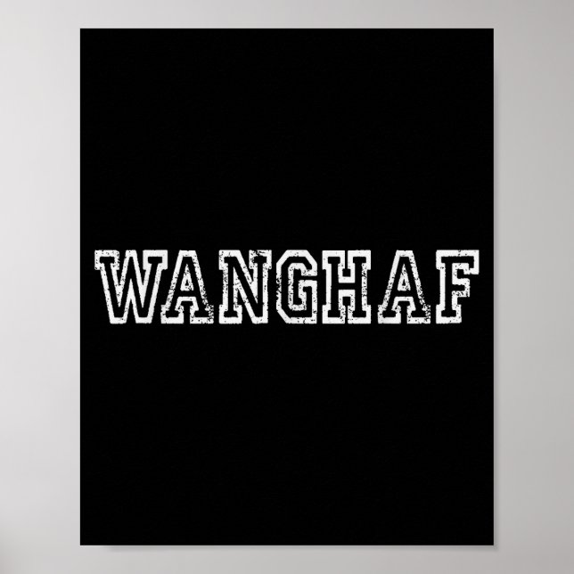 Wanghaf Shirt – Bold Minimalist Streetwear Graphic Poster (Vorne)