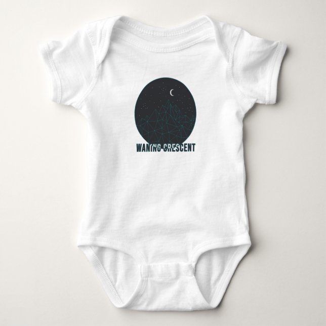 Waning Crescent Baby Strampler (Vorderseite)