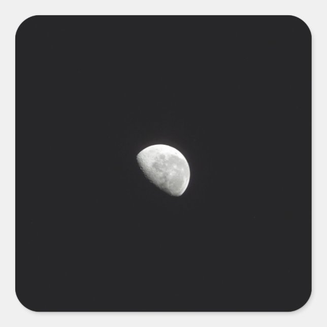 Waning Moon 2 Quadratischer Aufkleber (Vorderseite)