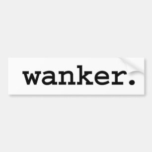 Wanker. Autoaufkleber