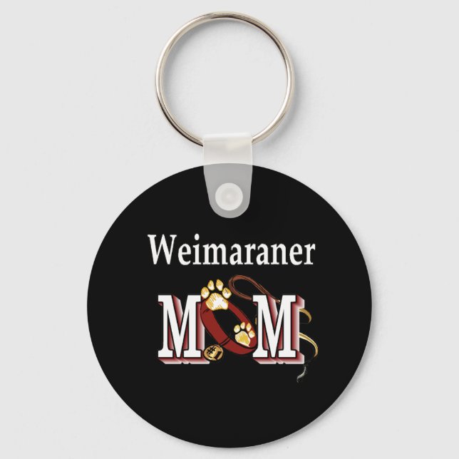 Wanmaraner-Mama-Schlüsselanhänger Schlüsselanhänger (Vorderseite)
