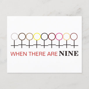 Wann gibt es neun Richter Ginsburg RBG SCOTUS Postkarte