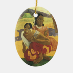 Wann heiratest du Paul Gauguin, Vintage Kunst? Keramik Ornament