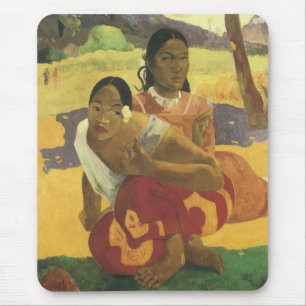 Wann heiratest du Paul Gauguin, Vintage Kunst? Mousepad