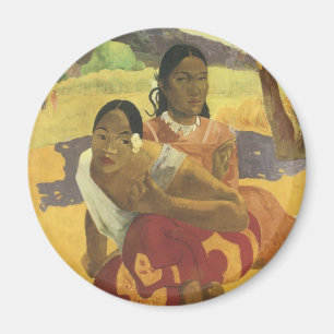 Wann heiratest du? von Paul Gauguin, Vintage Art Magnet