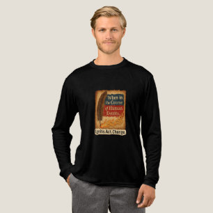 Wann im Lauf menschlicher Ereignisse - Quill Flame Tri-Blend Shirt