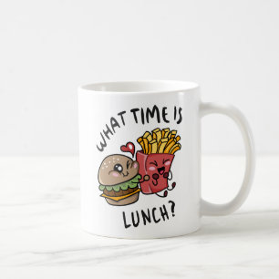 Wann ist das Mittagessen Kaffeetasse