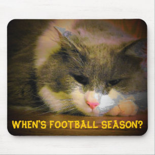 Wann ist die Fußballsaison? Sad Kitty Mousepad