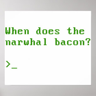 Wann stellt sich die Narwhal Bacon VGA-Reddit-Frag Poster