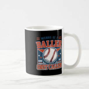 Wanna Be A Byller Shot-caller Retro Bysebyll Spiel Kaffeetasse