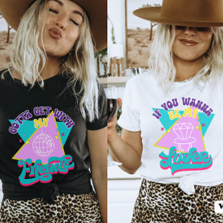 Wanna Be My Lover Funny Retro 90er Bachelorette T-Shirt