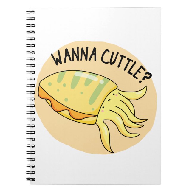 Wanna Cuttle Funny Cuttlefish Pub Notizblock (Vorderseite)