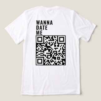 Wanna Date me Custom QR Code Scan Ich habe sein Ge Tri-Blend Shirt