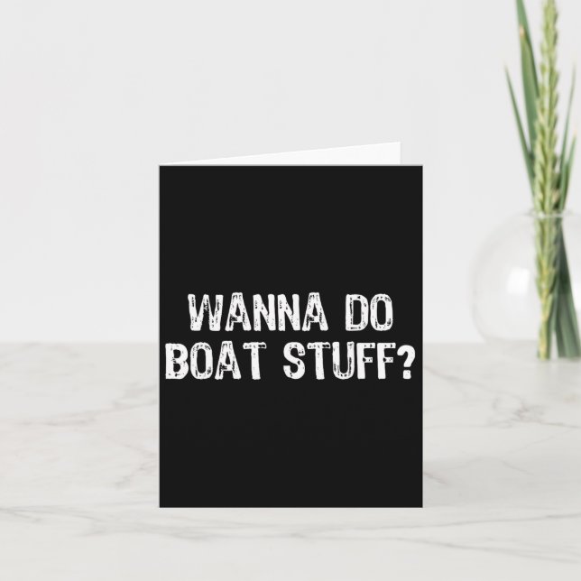 Wanna Do Boat Stuff Schifffahrt Lago Maggiore Karte (Vorderseite)