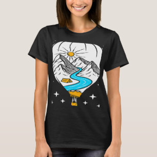 Wanna Go auf einem Ballonflug Hot Air Ballon Ballo T-Shirt
