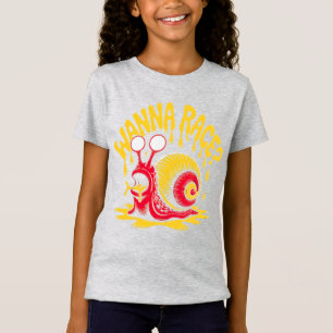 Wanna Race? Lustiges Schmelzende-Schnecken-Kinder- T-Shirt
