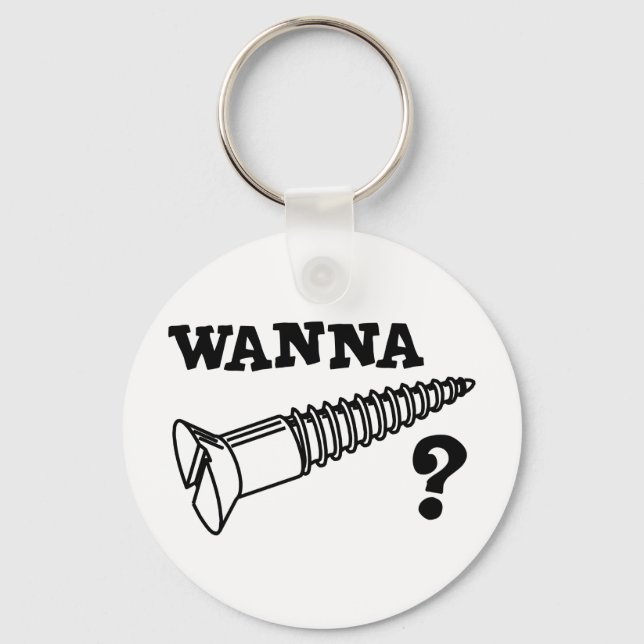 WANNA SCREW SCHLÜSSELANHÄNGER (Vorderseite)