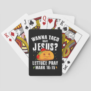 Wanna Taco Bout Jesus Cinco de Mayo Christlich Spielkarten