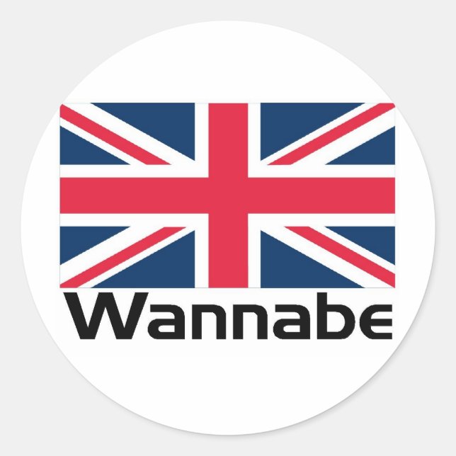Wannabe - UK Runder Aufkleber (Vorderseite)
