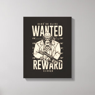Wanted Dead Or Alive Mafia Leinwanddruck