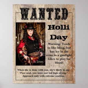 Wanted Poster Holli Day
