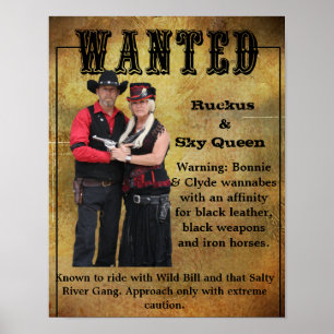 Wanted Poster Ruckus & Sky Queen Wannabes
