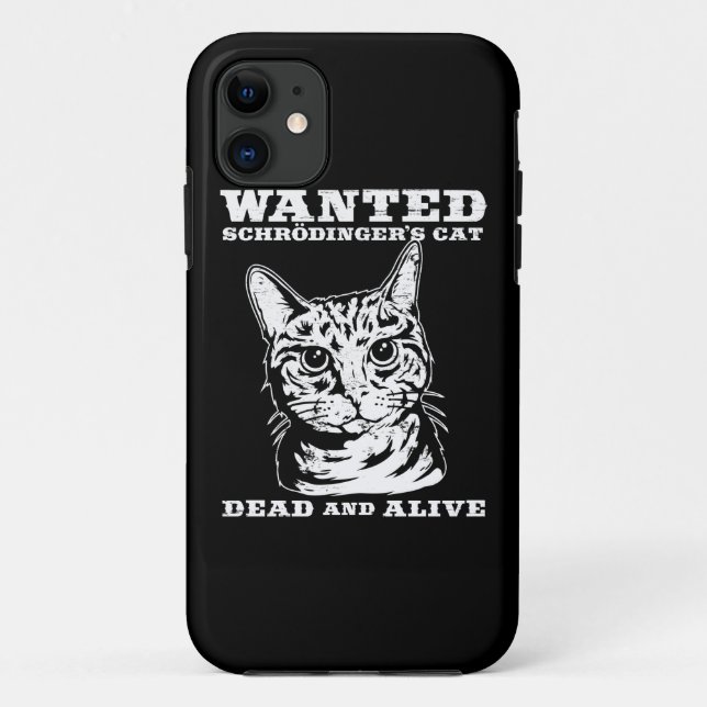 Wanted - Schrödinger's Katze - Tot oder lebendig Case-Mate iPhone Hülle (Rückseite)