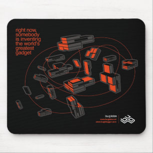 WANZE Wolke Mousepad - Schwarzes