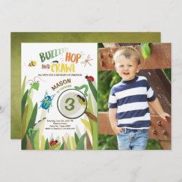 Wanzen-Geburtstags-Einladungs-Insekt hört das Einladung