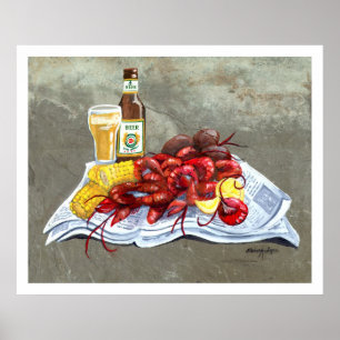 Wanzen und Gebräu-Druck mit Grenze Poster