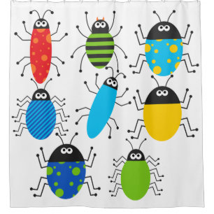 Wanzen und mehr Wanzen-Insekten Duschvorhang