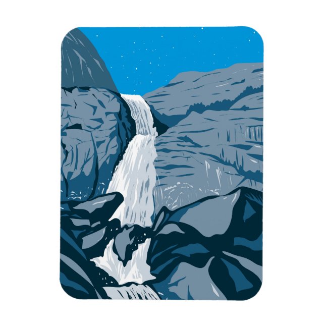 Wapama Falls Magnet (Vertikal)