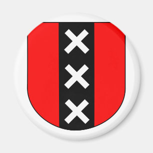 Wapen Amsterdam, die Niederlande Magnet