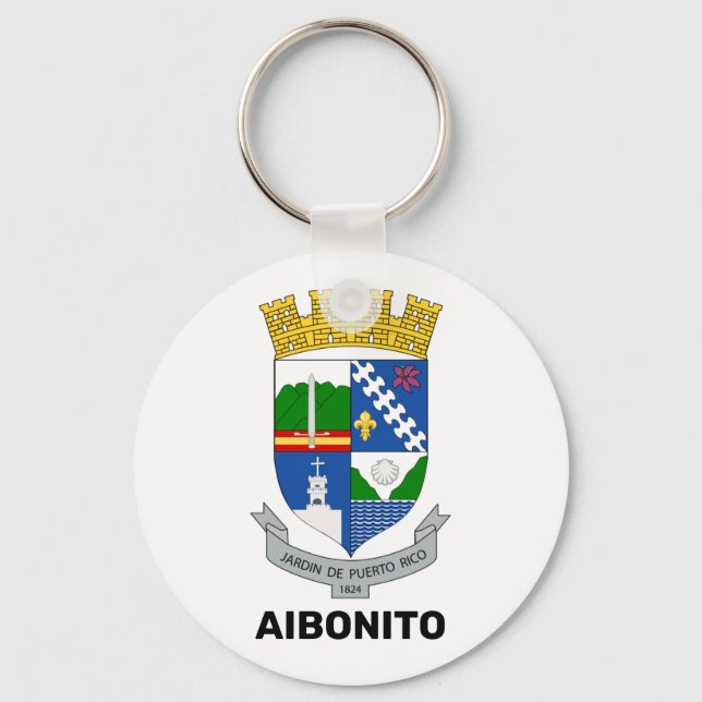 Wappen - Aibonito, Puerto Rico Schlüsselanhänger (Vorderseite)