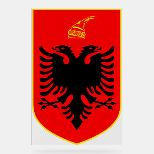 Wappen Albaniens Acrylschild