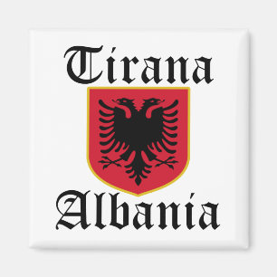 Wappen Albaniens Tirana Magnet