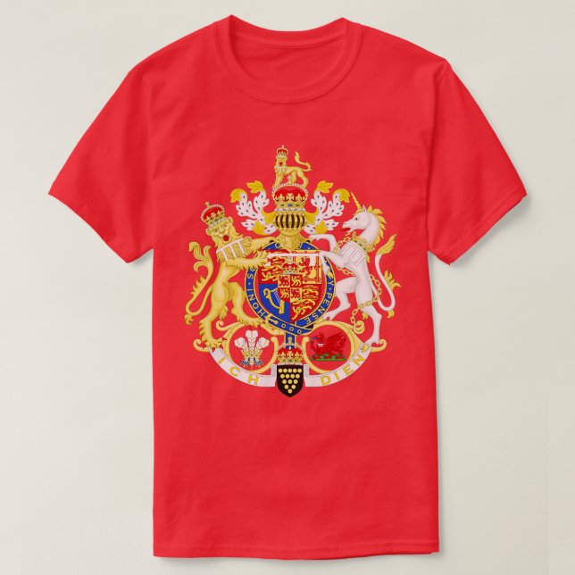 Wappen als Prinz von Wales T-Shirt (Design vorne)