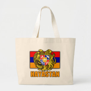 Wappen Armeniens Hayastan Jumbo Stoffbeutel