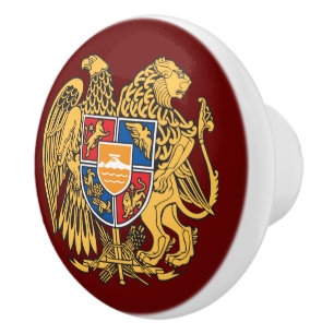 Wappen Armeniens Keramikknauf