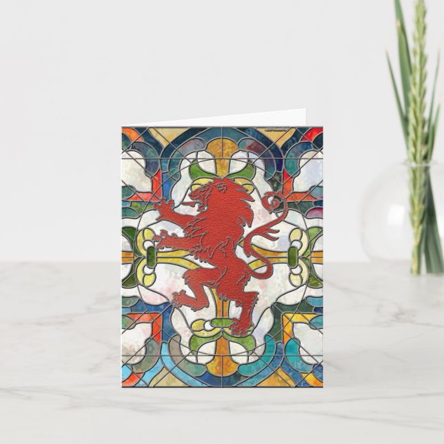 Wappen aus Hartglas Karte (Vorderseite)