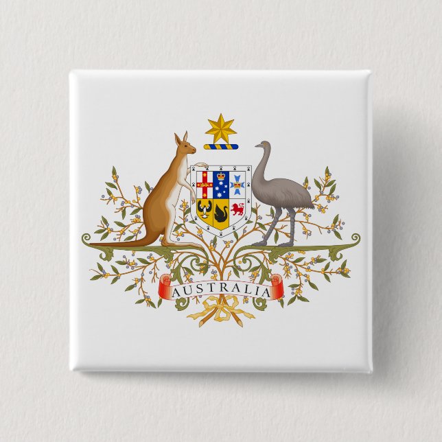 Wappen Australiens Button (Vorderseite)