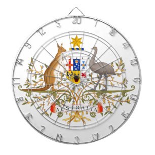 Wappen Australiens Dartscheibe
