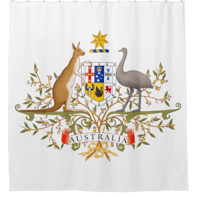 Wappen Australiens Duschvorhang (Vorderseite)