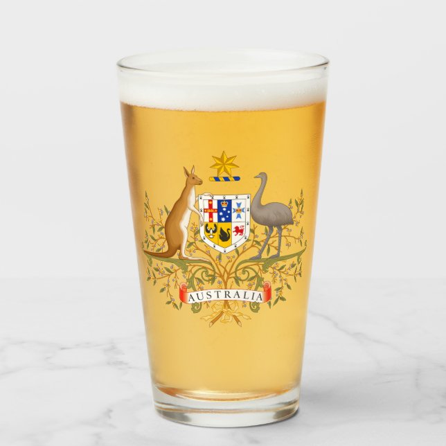 Wappen Australiens Glas (Vorne (Gefüllt))