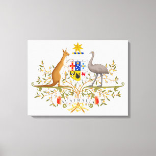 Wappen Australiens Leinwanddruck